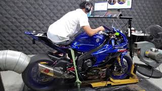 Yamaha R6 Dyno test Standard Ecu [upl. by Koblas]