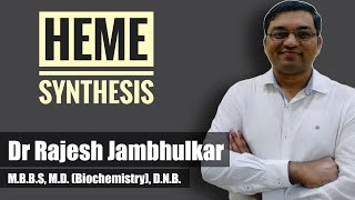 Heme synthesis pathway with mnemonic [upl. by Nonaihr]