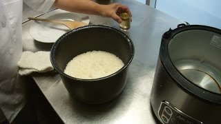 How To Cook Sushi Rice amp Prepare Sushi Rice Vinegar [upl. by Naj186]