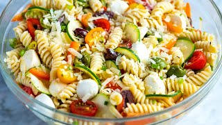 Quick and Easy Pasta Salad Recipe [upl. by Whitcher]