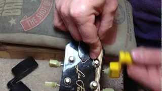 Master Luthiers Guitar String Winding Technique [upl. by Notlih]