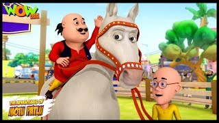 Motu Patlu Cartoons In Hindi  Animated cartoon  Circus ka ghoda  Wow Kidz [upl. by Aloivaf]