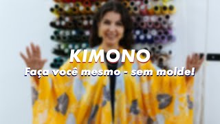 Kimono  simples fácil e sem molde [upl. by Ahsilat6]