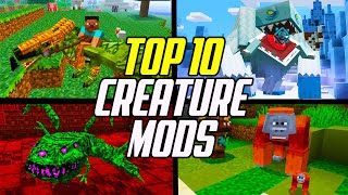 Top 10 Minecraft Mobs amp Creature Mods [upl. by Malti]