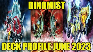 DINOMIST DECK PROFILE JUNE 2023 YUGIOH [upl. by Ariayek]