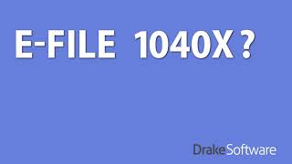 EFile Form 1040X Drake Tax 2020 [upl. by Annavoig]