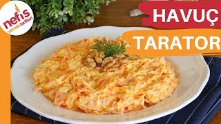 Havuç Tarator Tarifi 🥕 Yedikçe Yediriyor 😋 [upl. by Arema]