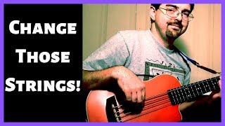 UBass String Changing Tutorial Flatwound Strings [upl. by Imojean]