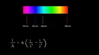 Emission spectrum of hydrogen  Chemistry  Khan Academy [upl. by Hume640]