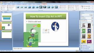 Insert Clip Art In PowerPoint Presentation [upl. by Gnay294]