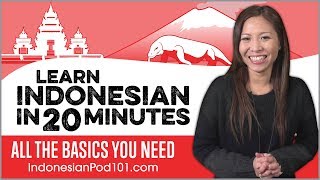 Learn Indonesian in 20 Minutes  ALL the Basics You Need [upl. by Eseuqcaj]