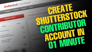 Creating Shutterstock Contributor Account [upl. by Sandie]