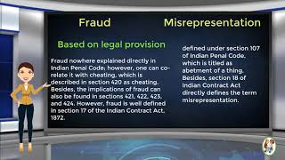 What is Difference Between Fraud amp Misrepresentation [upl. by Connelley]