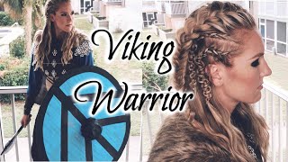 VIKING WARRIOR DIY  Costume amp Hair Tutorial [upl. by Weidar]