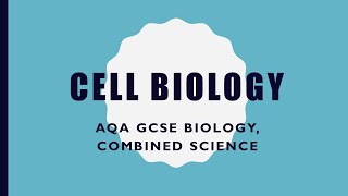 Cell Biology Revision  GCSE Biology GCSE Combined Science [upl. by Suilmann]