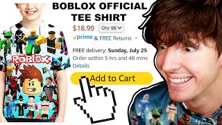 We bought the WORST Roblox merch [upl. by Airyk]