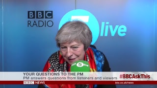 LIVE Theresa May on BBC Radio 5 live and the BBC News Channel [upl. by Lleinnad]