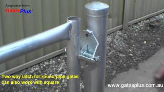 Gate Latch 2 way for round pipe and square [upl. by Mandal]