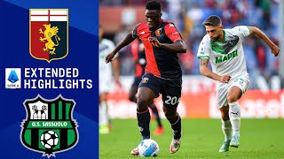 Genoa vs Sassuolo Extended Highlights  Serie A  CBS Sports Golazo [upl. by Rothstein]