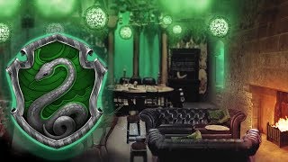 Slytherin Common Room ASMR ⚡ Harry Potter Ambience  Dungeon Fireplace amp Underwater [upl. by Atul]