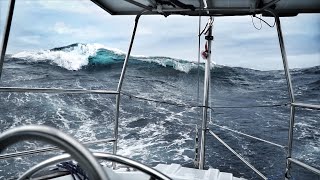 Biggest Waves Weve Ever Seen — DAY 10  North Atlantic Crossing — Sailing Uma Step 19210 [upl. by Tymothy]