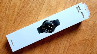 Samsung Galaxy Watch4 Classic Black  Unboxing HandsOn Pairing and Comparing [upl. by Neeoma462]