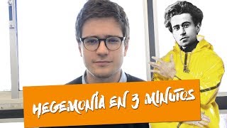 ¿QUÉ ES LA HEGEMONÍA Gramsci en 3 minutos  Alán Barroso [upl. by Adamsun676]