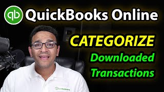 QuickBooks Online Tutorial Categorizing dowloaded transactions 2022 [upl. by Ades]