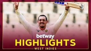 Highlights  West Indies v South Africa  de Kock Hits 141  1st Betway Test Day 2 2021 [upl. by Yxor114]