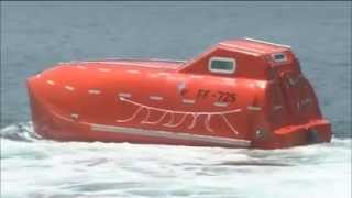 Lifeboat Launched from 30 Meters Up [upl. by Jarv]