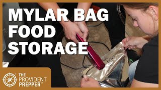 How to Package Dry Foods in Mylar Bags for Long Term Storage [upl. by Nwahsirhc238]