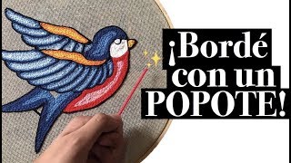 BORDANDO con POPOTE 🐦AGUJA MÁGICA CASERA 🐦 Erick Polux [upl. by Blount826]