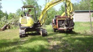 Vermeer Wood Chipper in action [upl. by Ahseel]