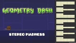 Geometry Dash  Stereo Madness Piano Cover [upl. by Jameson]