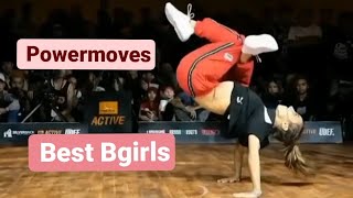 Best Bgirls in the world  best powermoves bgirls  breakdance bgirls  best bgirls breaking battle [upl. by Philender]