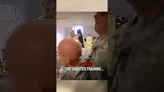 Military base active shooter scenario training‼️🤯 military army combat war [upl. by Nanine]