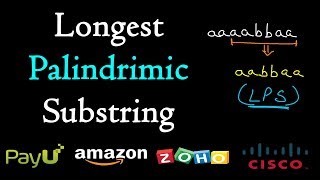 Longest palindromic substring  Dynamic programming [upl. by Esorrebma]