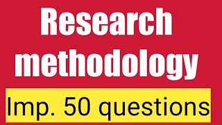 Research methodology MCQ  PhD  NTA  MPhil  MSc  MA  Exam [upl. by Davy]