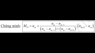 CHỨNG MINH CÔNG THỨC MỐT CỦA MẪU SỐ LIỆU GHÉP NHÓM PROVE THE MODE FORMULA OF GROUPED DATA SAMPLE [upl. by Arved492]