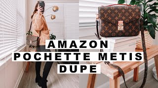 AMAZON LOUIS VUITTON POCHETTE METIS DUPE REVIEW [upl. by Higgins324]