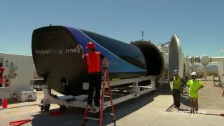 First Public Footage of Hyperloop Ones Pod Test  Inverse [upl. by Akcirederf336]