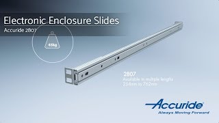 Slides for Electronic Enclosures  Accuride 2807 [upl. by Yticilef]