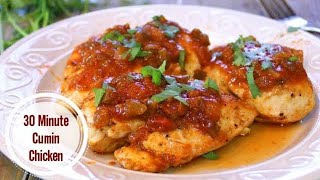 One Pan Cumin Chicken in 30 Minutes [upl. by Lerak]