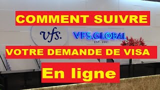 comment suivre votre passeport aprés le depot de visa france vfs [upl. by Karlis152]