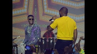 OMG Wizkid and Davido end their rivalry as they perform FiA Together [upl. by Einnep]