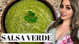 Mexican Salsa Verde How To  3 Step Recipe [upl. by Harty801]