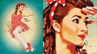 How To Create a Retro PinUp Poster in Photoshop [upl. by Annawad342]