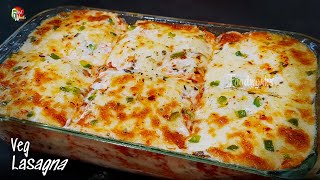 Veg Lasagna Recipe  How to make Lasagna  Easy Vegetable Lasagna  Lasagna From Scratch  Foodworks [upl. by Anerdna]