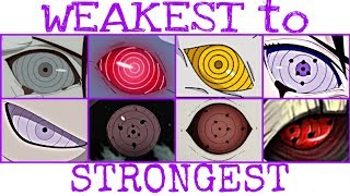 8 Rinnegan Forms  WEAKEST TO STRONGEST [upl. by Enalda]