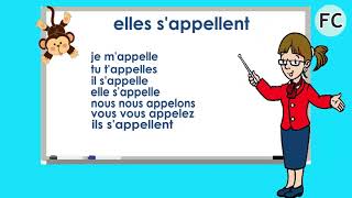 Le Verbe S Appeler au Présent  To Call Present Tense  French Conjugation [upl. by Jade237]